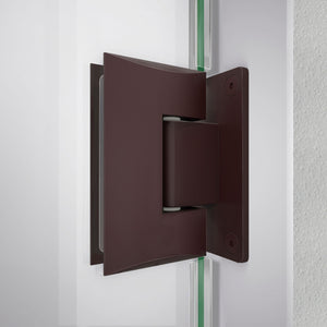 DreamLine Unidoor-LS 39-40 in. W x 72 in. H Frameless Hinged Shower Door in Oil Rubbed Bronze