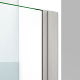 DreamLine Elegance-LS 30 1/2 - 32 1/2 in. W x 72 in. H Frameless Pivot Shower Door in Brushed Nickel