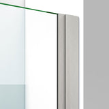 DreamLine Elegance-LS 57 3/4 - 59 3/4 in. W x 72 in. H Frameless Pivot Shower Door in Brushed Nickel