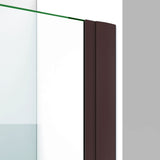 DreamLine Elegance-LS 58 1/2 - 60 1/2 in. W x 72 in. H Frameless Pivot Shower Door in Oil Rubbed Bronze