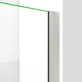 DreamLine Elegance-LS 27 - 29 in. W x 72 in. H Frameless Pivot Shower Door in Brushed Nickel