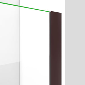 DreamLine Elegance-LS 36 1/4 - 38 1/4 in. W x 72 in. H Frameless Pivot Shower Door in Oil Rubbed Bronze