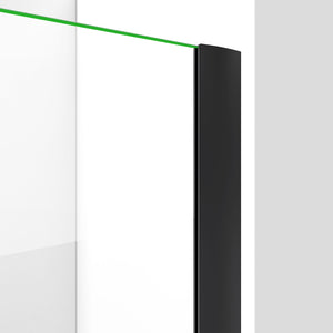 DreamLine Elegance-LS 32 1/4 - 34 1/4 in. W x 72 in. H Frameless Pivot Shower Door in Satin Black