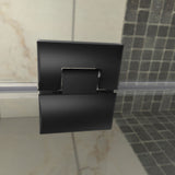 DreamLine Unidoor-X 70 in. W x 34 3/8 in. D x 72 in. H Frameless Hinged Shower Enclosure in Satin Black