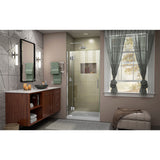 DreamLine Unidoor-X 36 in. W x 72 in. H Frameless Hinged Shower Door in Chrome