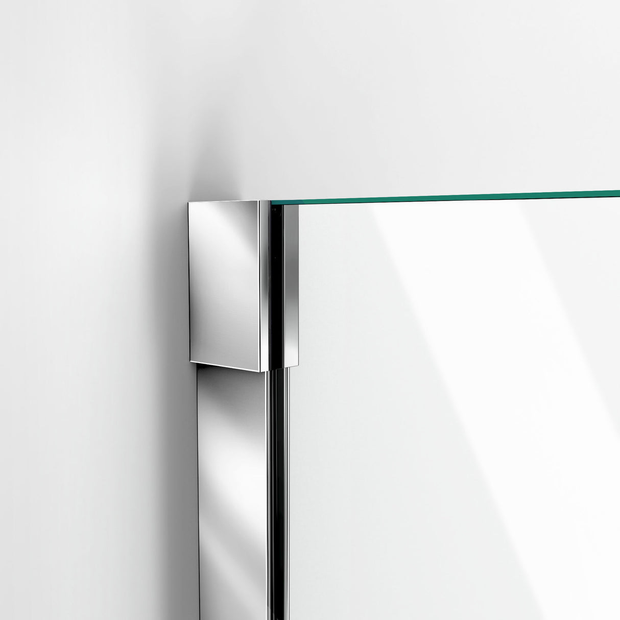 DreamLine Unidoor-X 58-58 1/2 in. W x 58 in. H Frameless Hinged Tub Door in Chrome