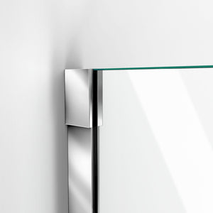 DreamLine Unidoor-X 58-58 1/2 in. W x 58 in. H Frameless Hinged Tub Door in Chrome