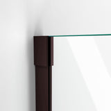 DreamLine Unidoor-X 59 in. W x 36 3/8 in. D x 72 in. H Frameless Hinged Shower Enclosure in Oil Rubbed Bronze