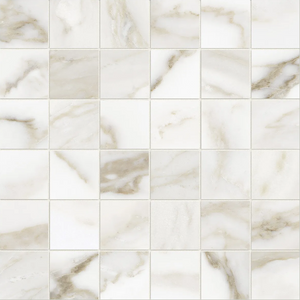 Anatolia 2X2 Mosaic Lumino Calacatta Matte Porcelain Tile 4501-0576-0 *** 1 Sheet = .96 Sf *** Calacatta 2x2 - premium natural stone mosaic tile from Anatolia Tile, available at PoshHaus showroom in Keene, NH