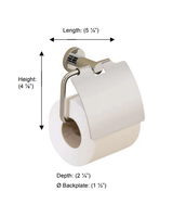 Valsan - PORTO Toilet Roll Holder With Lid