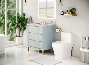 MUSE Metal Trim 30-in Single-Basin Vanity