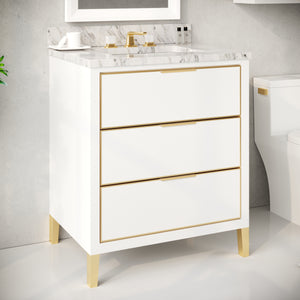 MUSE Metal Trim 30-in Single-Basin Vanity
