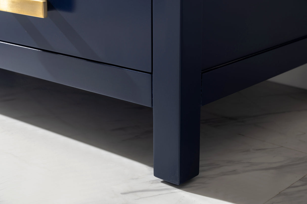 Valentino 60" Double Sink Vanity with White Quartz Top