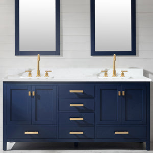 Valentino 72" Single Sink Vanity with White Quartz Top