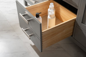 Valentino 72" Single Sink Vanity with White Quartz Top
