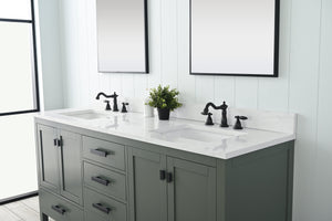Valentino 72" Single Sink Vanity with White Quartz Top