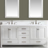 Valentino 72" Single Sink Vanity with White Quartz Top