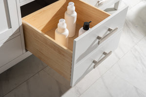 Valentino 72" Single Sink Vanity with White Quartz Top