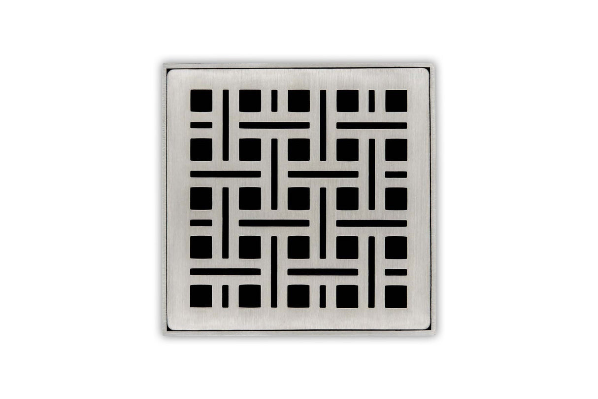 Infinity Drain VS 4 4” Strainer - Weave Pattern for V 4, VD 4, VDB 4