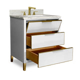 MUSE Metal Trim 30-in Single-Basin Vanity