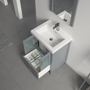 Blossom Sydney 30" Vanity set, Ceramic/Ceramic Vessel Sink, Mirror