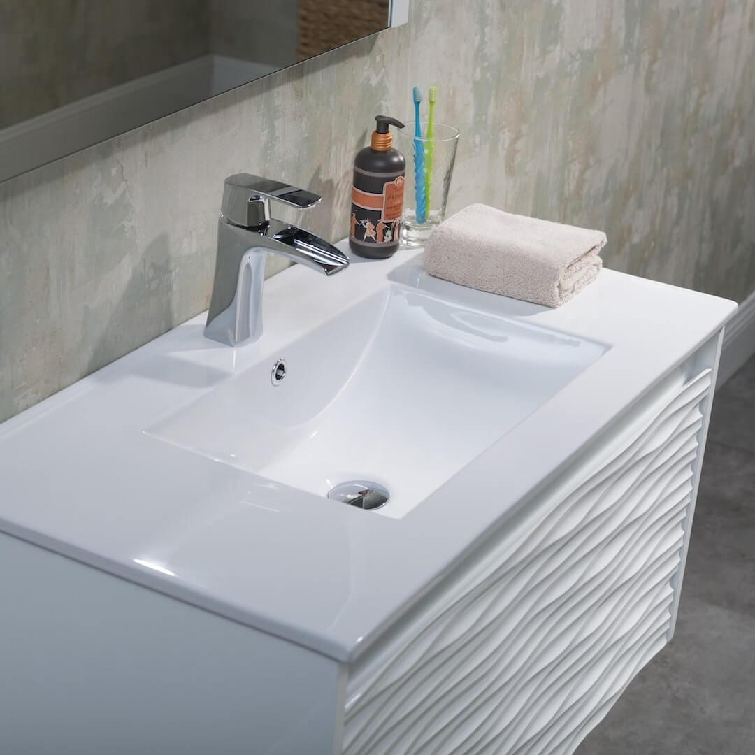 Blossom Paris 36" White Vanity with Ceramic Sink and Mirror