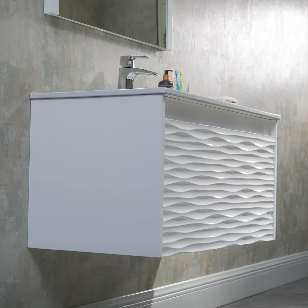 Blossom Paris 36" White Vanity with Ceramic Sink and Mirror
