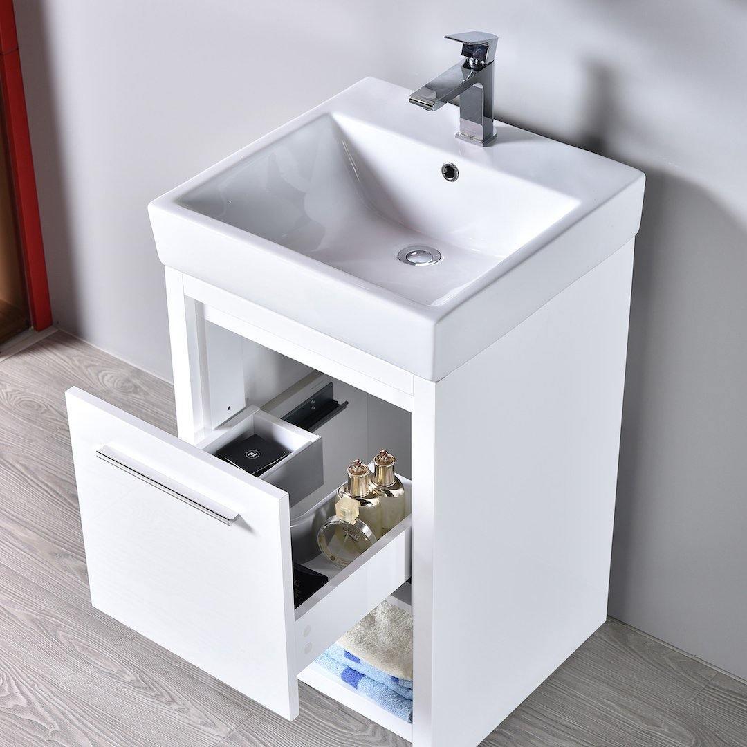 Milan 30" Vanity set, White/Silver Grey, Mirror, Medicine Cabinet