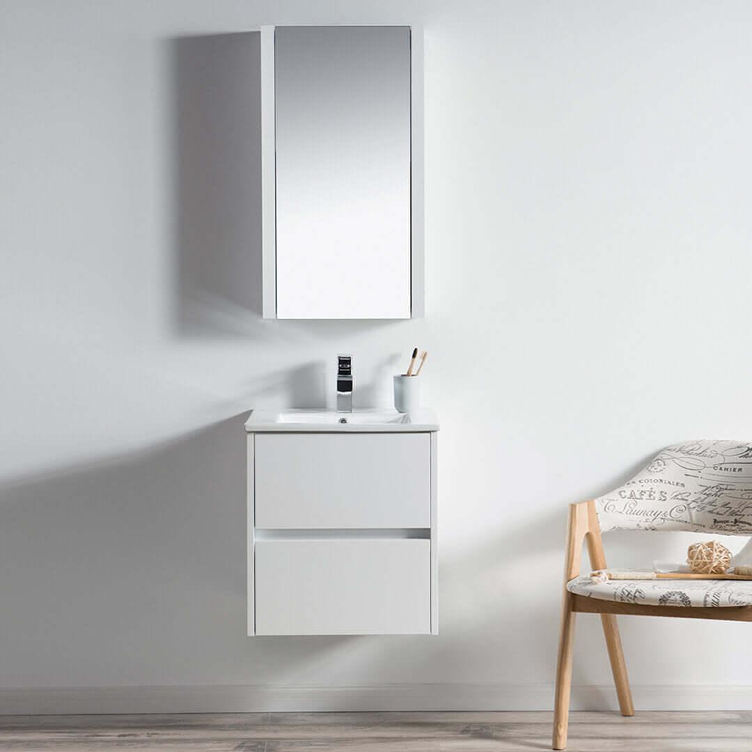 Blossom Valencia 20" Single Vanity, Mirror, Mirrored Medicine Cabinet