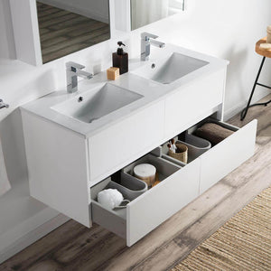 Blossom Valencia 48" Double Vanity, Mirror, Mirrored Medicine Cabinet