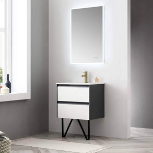 Blossom Berlin White 24" Vanity Base with Acrylic Sink.