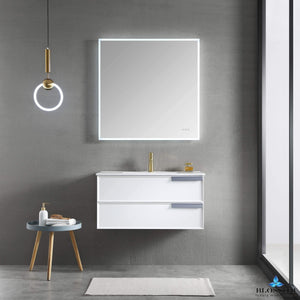 Blossom Sofia 36" Vanity in White / Matte Gray with Acrylic Sink