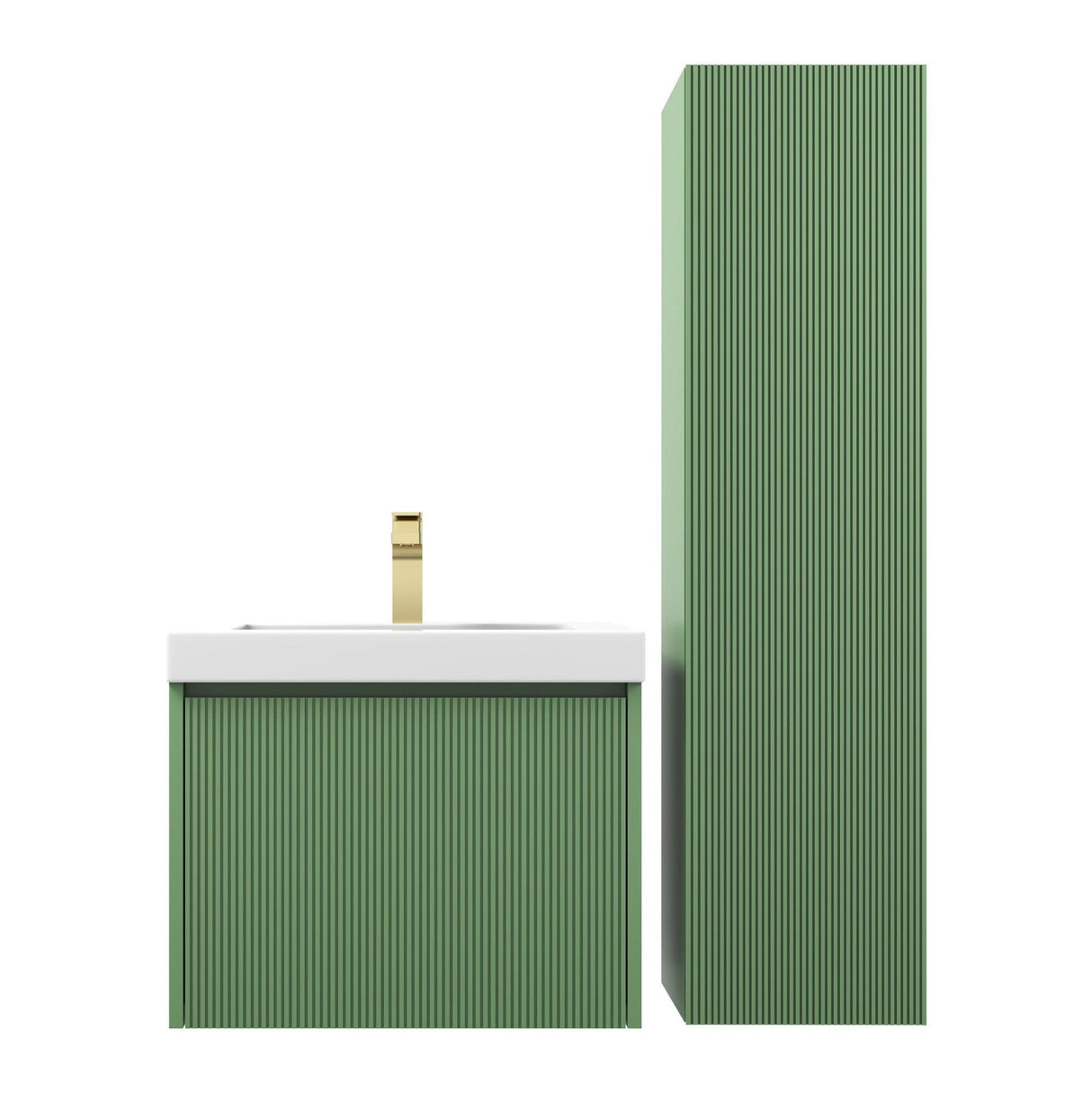 Blossom Positano 24" Floating Bathroom Vanity with Top & Side Cabinet