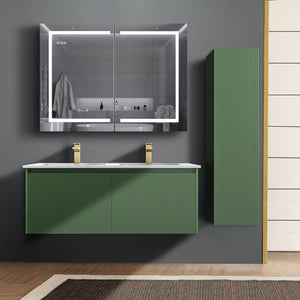 Blossom Positano 48" Floating Double Sink Vanity - Customize with Optional Side Cabinets