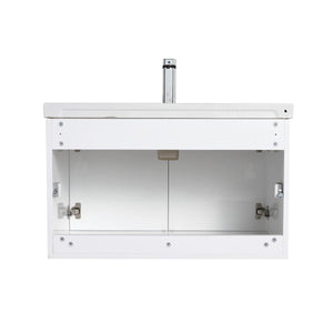 Blossom Bern 32″ Vanity with Ceramic Basin - Eco-Friendly Minimalism in Glossy White, Brown Walnut & Classic Oak