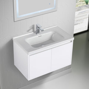 Blossom Bern 32″ Vanity with Ceramic Basin - Eco-Friendly Minimalism in Glossy White, Brown Walnut & Classic Oak