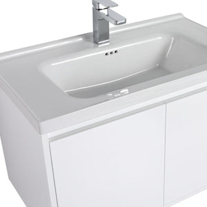 Blossom Bern 32″ Vanity with Ceramic Basin - Eco-Friendly Minimalism in Glossy White, Brown Walnut & Classic Oak