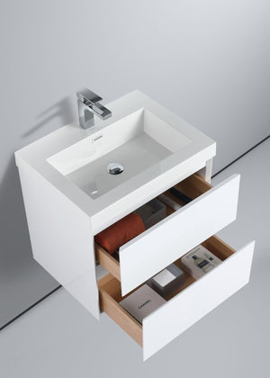 Blossom Assisi 24" Vanity - Eco-Friendly Minimalism with Soft-Closing Drawers
