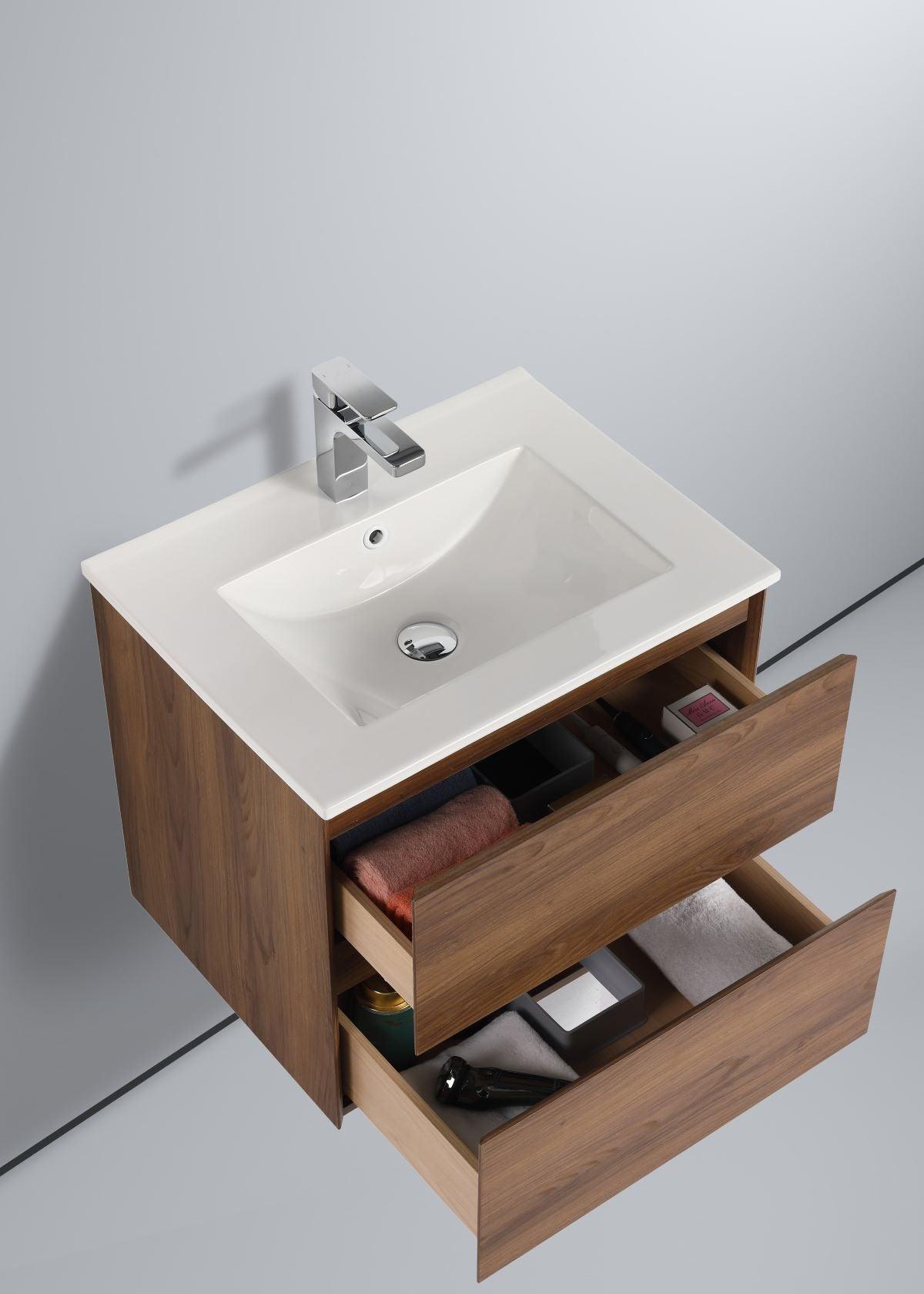 Blossom Assisi 24" Vanity - Eco-Friendly Minimalism with Soft-Closing Drawers
