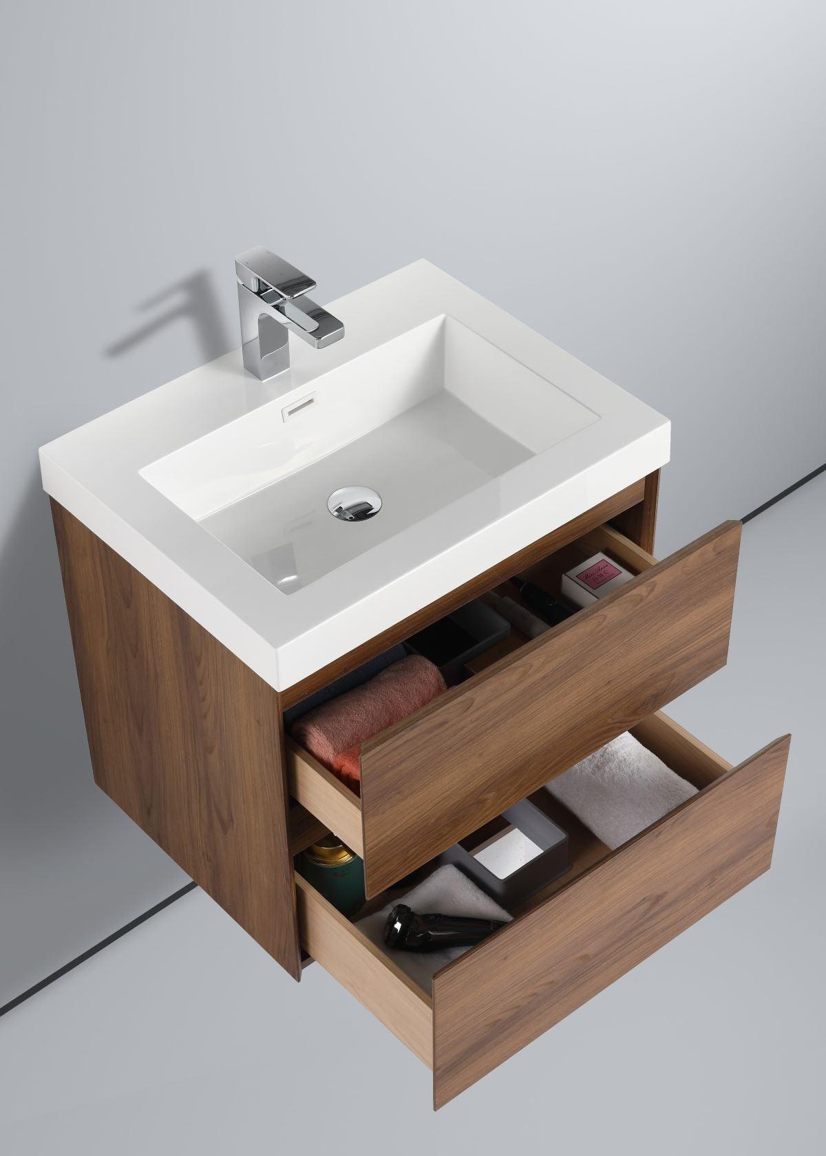Blossom Assisi 24" Vanity - Eco-Friendly Minimalism with Soft-Closing Drawers