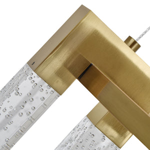 VONN Artisan Sorrento VAC3139AB 27" Integrated LED ETL Certified Pendant, Height Adjustable Chandelier, Antique Brass