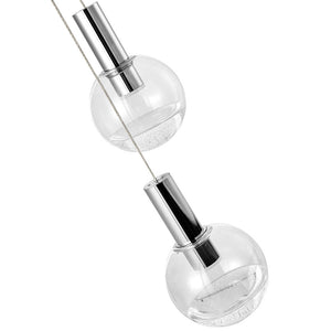 VONN Artisan Sienna VAC3185CH 5-Light ETL Certified Integrated LED Pendant, Height Adjustable Chandelier, Chrome