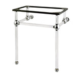 Templeton VAH242030C Acrylic Console Sink Legs, Polished Chrome
