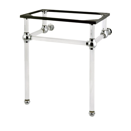 Templeton VAH242030C Acrylic Console Sink Legs, Polished Chrome