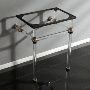 Templeton VAH242030PN Acrylic Console Sink Legs, Polished Nickel