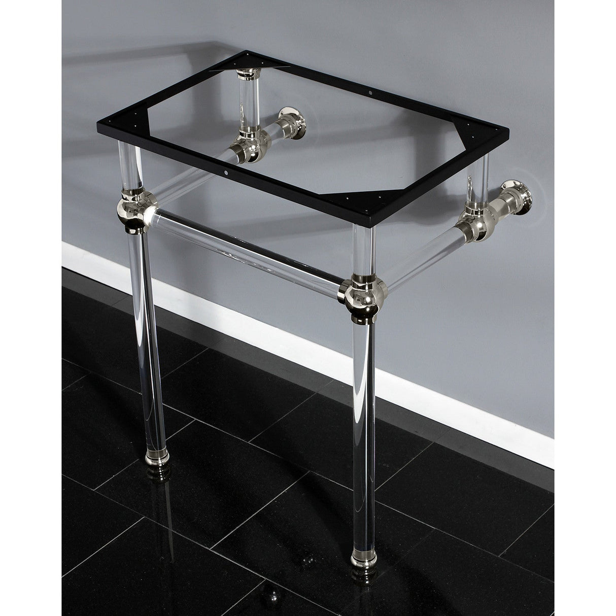 Templeton VAH242030PN Acrylic Console Sink Legs, Polished Nickel