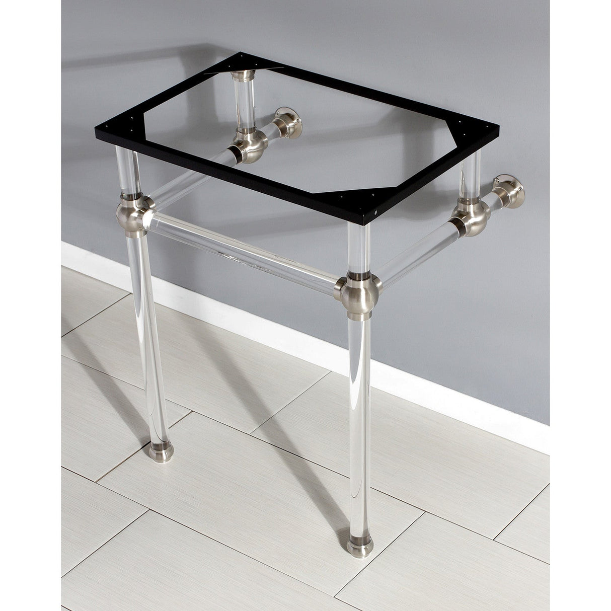 Templeton VAH242030SN Acrylic Console Sink Legs, Brushed Nickel