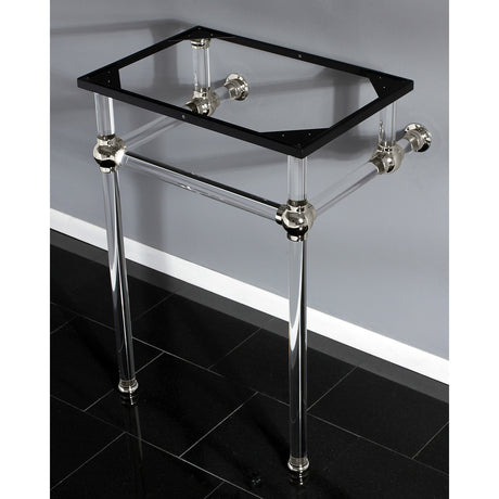 Templeton VAH282033PN Acrylic Console Sink Legs, Polished Nickel