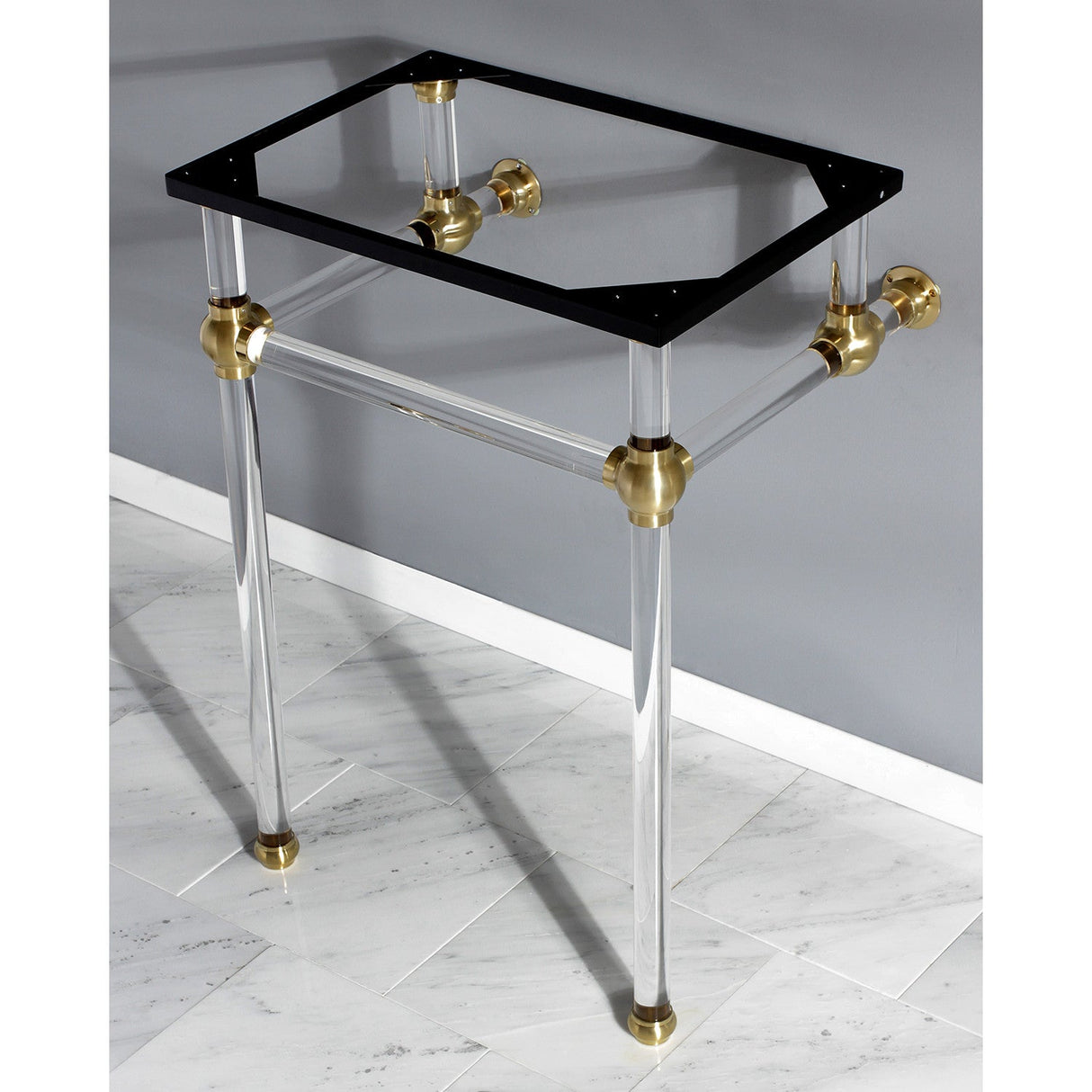 Templeton VAH282033SB Acrylic Console Sink Legs, Brushed Brass