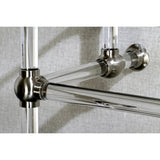 Templeton VAH282033SN Acrylic Console Sink Legs, Brushed Nickel